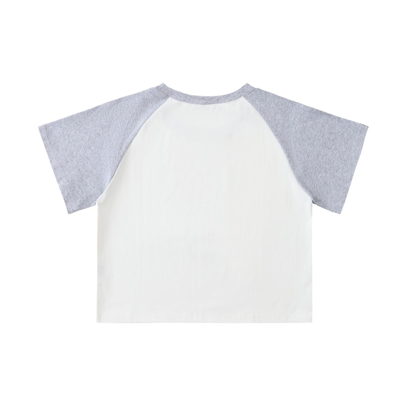 Gothic Rose FLWR FILTH Emblem - Color Blocked Raglan Sleeve Crop Top