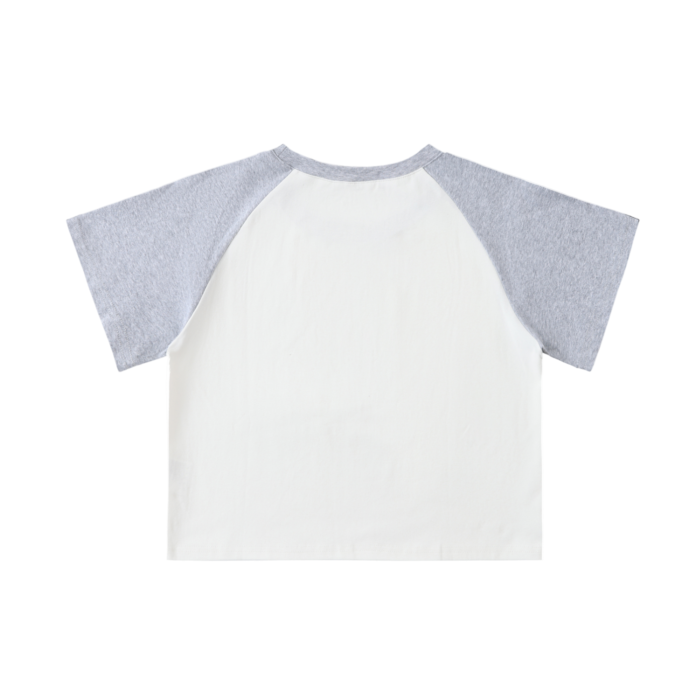 Y'allternative Little Goth On The Prairie - Color Blocked Raglan Sleeve Crop Top