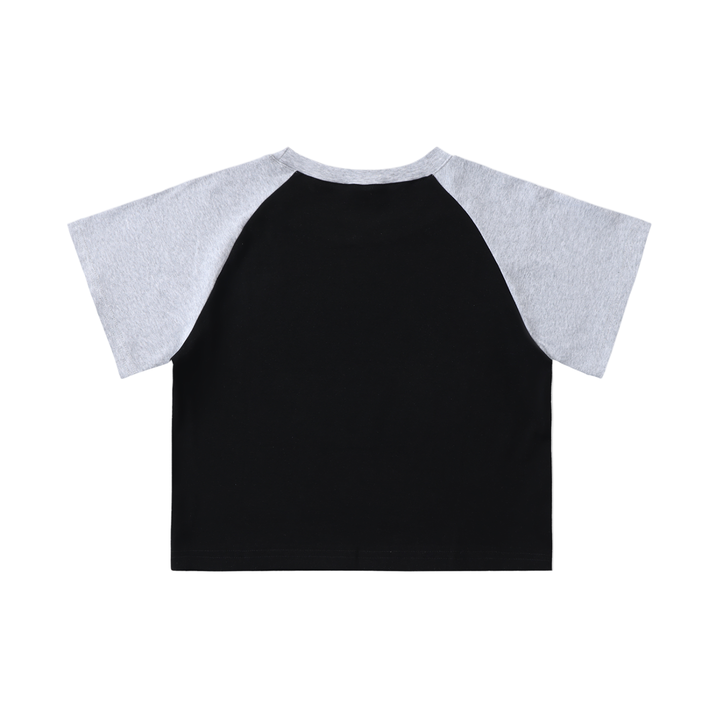 Gothic Rose FLWR FILTH Emblem - Color Blocked Raglan Sleeve Crop Top